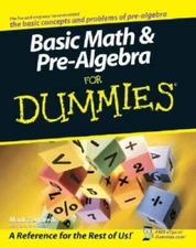 Basic Math and Pre-Algebra For Dummies - Paperback - VERY GOOD