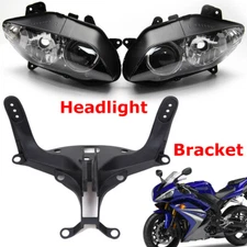 Front Headlight With Upper Stay Fairing Bracket For 2004-2006 2005 YAMAHA YZF R1
