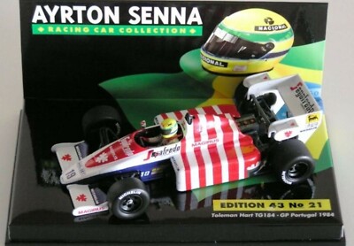 ミニカー TOLEMAN TG183B & TG184 1/43 MINICHAMPS MINICHAMPS 1/43 1984 Toleman Hart Tg184 Portugal GP Ayrton Senna