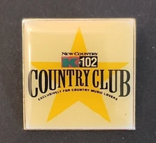 Country Club K102 Radio Pin
