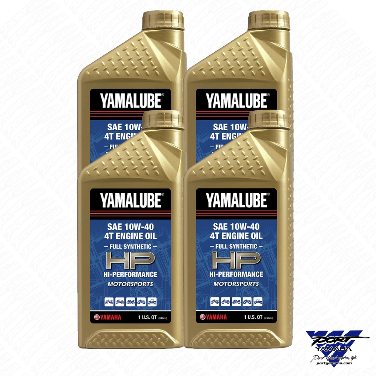 Yamaha Genuine OEM Yamalube Full Synthetic 10W-40 Oil LUB-10W40-FS