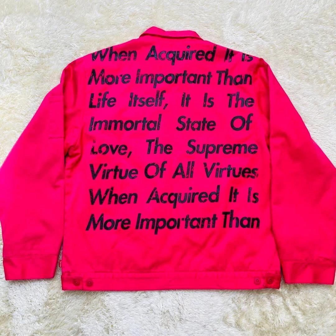 COMME des GARCONS JUNYA WATANABE HOMME Veste de travail imprimée suprême homme taille/L rose