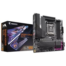 Gigabyte Motherboard B650 AM5 ATX DDR5 2x M.2 5G LAN B650M AORUS ELITE Black