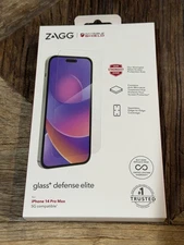 ZAGG InvisibleShield Glass+  screen protector iPhone 14 Pro Max NIB 📱