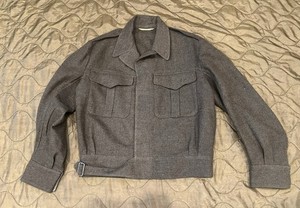 Korean War British Wool Battle Dress Blouse Jacket - 1952 - sz 12