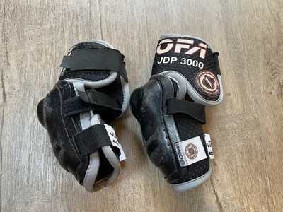 Pair JOFA JDP 3000 Ice Hockey NHL Elbow Guards Pads Black Size 3 XS