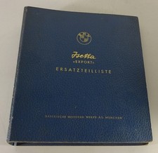 Parts Catalog Spare Parts List Bmw Isetta 250 300 Ccm Standard November 1960