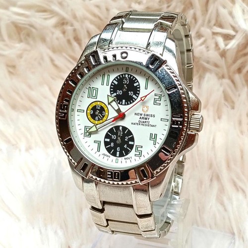 Swiss Army Quartz Watch 3 Nele White