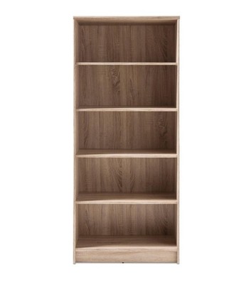 Regal Bücherregal Standregal Wohnzimmerregal Aktenregal 5 Fächer Eiche Sonoma