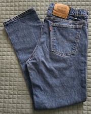 Vintage Levi  s 505 Orange Tab Jeans Mens 36x31 Fits 34 Made USA Straight Leg 90s