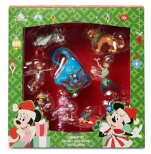Disney Parks Sketchbook Set of 8 Boxed Ornaments NWT