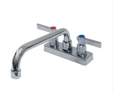 Advance Tabco Model K-50 4" O.C. Deck Mounted Faucet / 8" Swing Spout