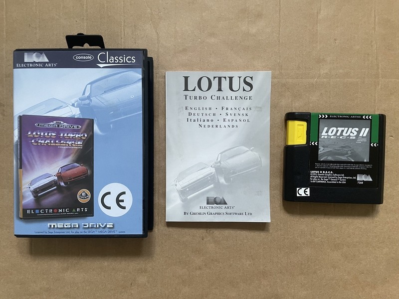 Sega Mega Drive Lotus Turbo Challenge Pal Version CIB Fast Despatch Next Day