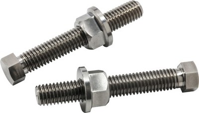 Works Connection TI Axle Bolts JAP 8X52MM/10MM / 8MM/12MM NUTS #70-630