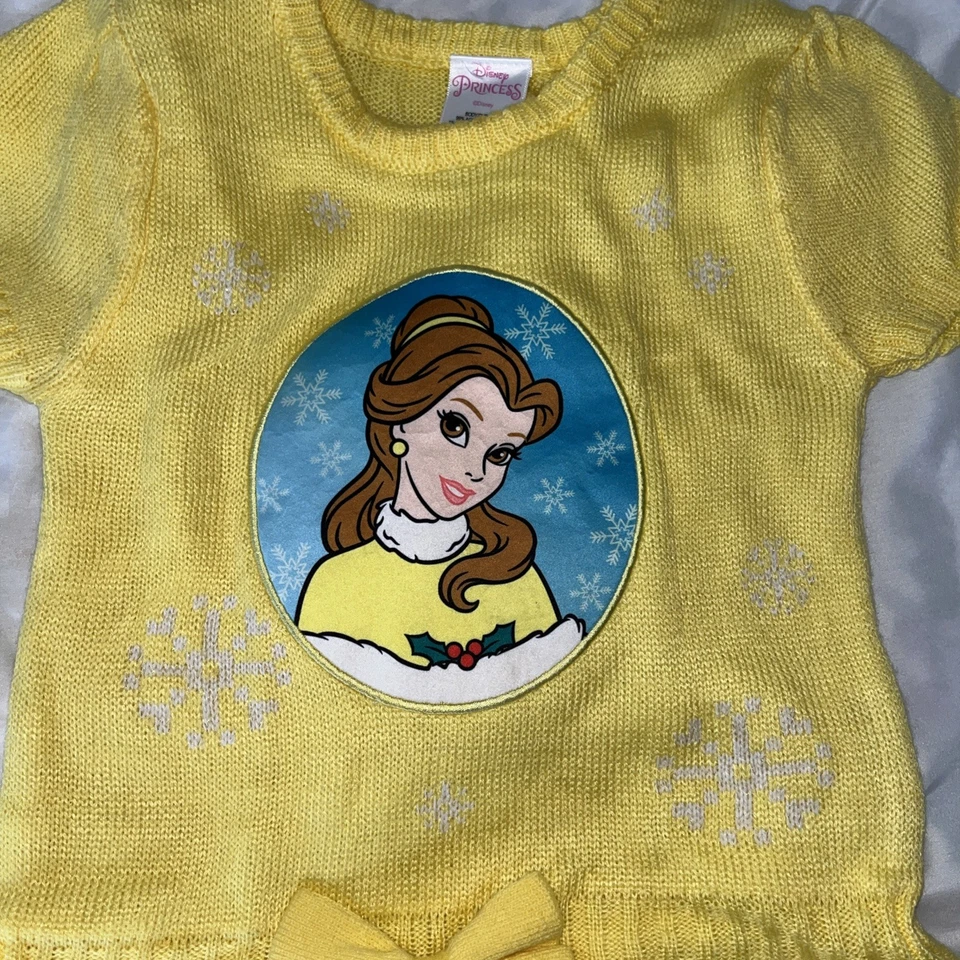 Novo Vestido de Natal Amarelo Disney Princesa Bela Bela e a Fera 7 8 - Imagem 2 de 4