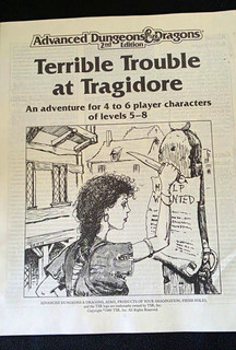TSR Advanced Dungeons & Dragons 2nd Edition Terrible Trouble at Tragidore 1989