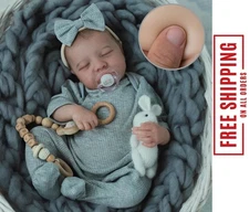 Reborn Baby Dolls Silicone Full Body 20 Inch Waterproof Realistic Newborn Baby