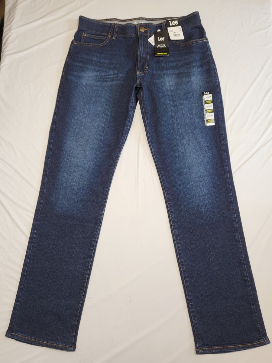 Lee Mens Jeans Motion Flex Waistband 36 X 34 Active Stretch