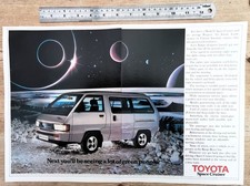 TOYOTA SPACE CRUISER  -  1983  -  RARE LARGE SIZE LAUNCH ADVERT -  ORIGINAL