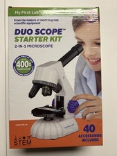 My First Lab Duo Scope Starter Kit 2-in-1 Microscope New
