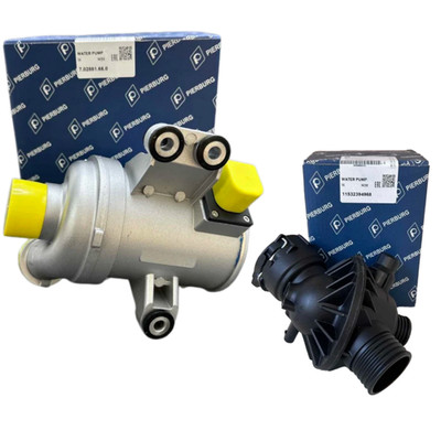 PIERBURG Water Pump 11518635090 & Thermostat 11532394968 For BMW 335i 535i X3 X5