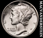 1945-S Silver Mercury Dime - Super Choice Gem Brilliant Uncirculated++++  #i1376