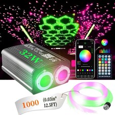 Auto RGBW LED 100-1400 Sternenhimmel Twinkle Meteor Lichtfaser Glasfaser Optik