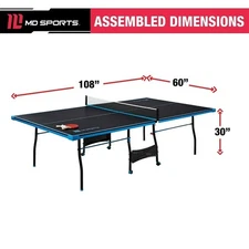 PING PONG TABLE TENNIS PADDLES AND BALLS Set Indoor Official Size $300.99 RETAIL