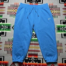 Nike Sportswear Phoenix Fleece Womens High Waisted Oversized Joggers 2XL Blue A2