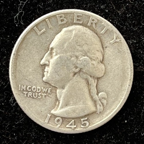 1945-S Washington Quarter 90% Silver Coin