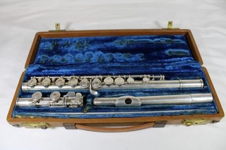 1960 Artley Artist 7 0 Silver Flute Elkhart Indiana w/ Hard Case