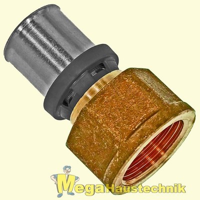 Pressfitting Verbundrohr Übergang auf Innengewinde Übergangsnippel IG DVGW TH U