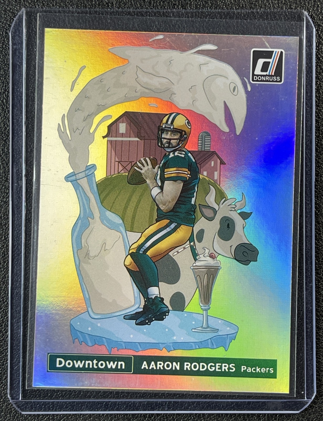 AARON RODGERS 2021 PANINI DONRUSS #DT-15 DOWNTOWN SSP PACKERS