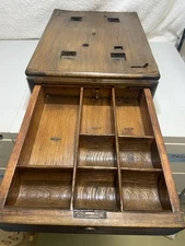 Indiana Cash Drawer Wood Stand Money Box Till Base Only Case Cash Register Money