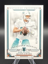 Panini National Treasures 2025 Quinn Ewers Treasured Rookies /99 Miami Dolphins