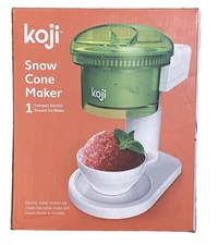 Koji Snow Cone Maker Electric Ice Shaver Compact - New