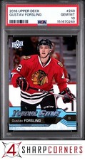 2016 UPPER DECK #240 GUSTAV FORSLING RC YOUNG GUNS PSA 10