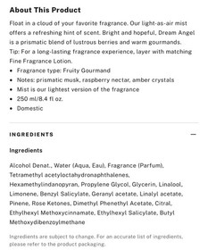 Victoria&rsquo;s Secret HEAVENLY DREAM ANGEL Fragrance Mist ~ 8.4 fl.oz.