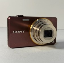 SONY Cyber-shot DSC WX100 Brown 18.2MP Vintage Digital Camera Battery Tested