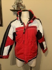 Obermeyer ski/snowboard Red Hooded jacket teen 14 Hydro Block Sport EUC 2BRC 
