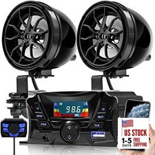 Motorcycle Speakers Bluetooth, Waterproof Speakers and Amplifier Audio Sound