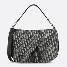 Dior Saddle马鞍复古刺绣邮差包斜挎包