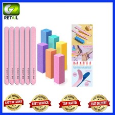 6-Piece Professional Nail Care Kit: Buffers Files for Home Manicures