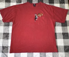 VintageWarner Bros Studio Store Looney Tunes Pocket Tshirt Sylvester TazTweety L
