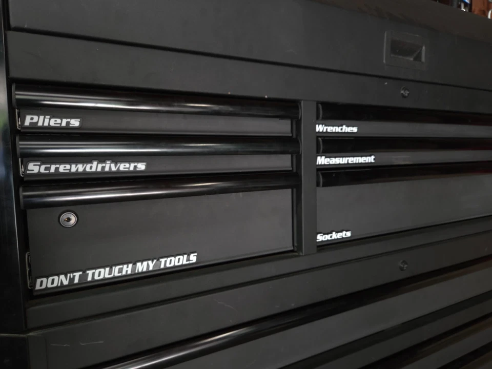 Magnetic Tool Box Labels – 45 Drawer Organizer Magnets – Multiple Color Options - Image 3 of 4