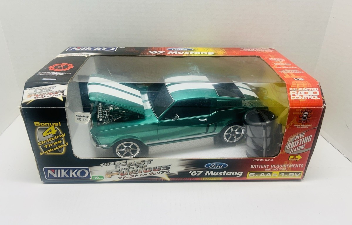 1967 フォードマスタング ラジコン NIKKO Nikko 1967 Mustang Fastback The Fast & The Furious RC 1:16 scale