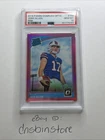 2018 Panini Donruss Optic Josh Allen Pink Prizm Rookie RC #154 Bills PSA 10