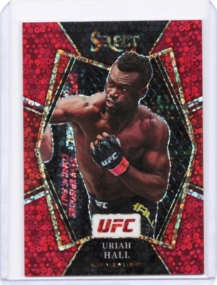 2022 Panini Select UFC Uriah Hall #134 Premier Red Disco /99 SP