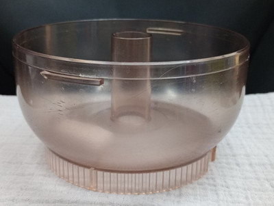 Sunbeam Oskar 14081 Replacement Food Processor Work Bowl ONLY!! Clear Amber