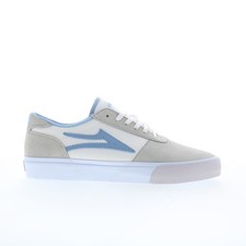 Zapatillas deportivas Lakai Manchester para hombre gris gamuza con cordones inspiradas en el patín